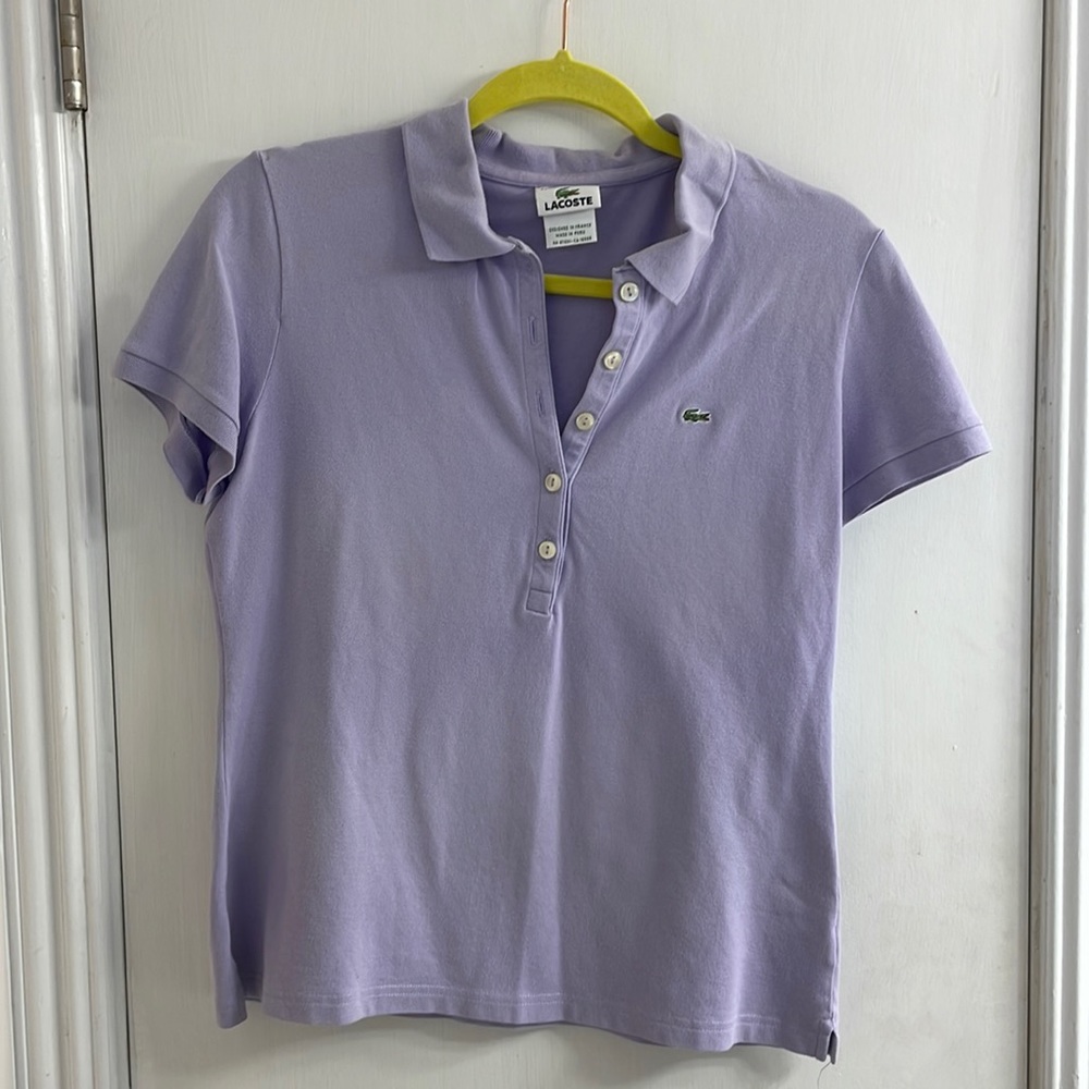 Lacoste lavender polo